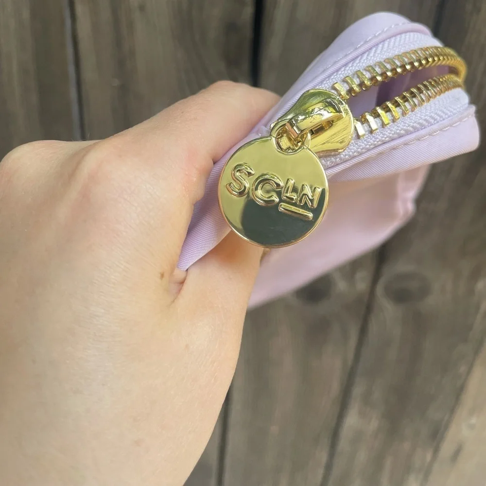 Stoney Clover Pouch in Grape With heart Pouch